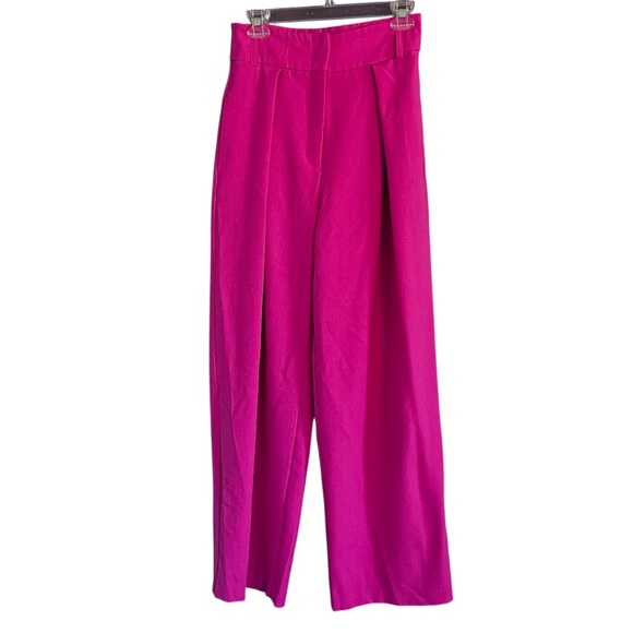 ASOS River Island Wide Leg Trousers in Hot Pink Size 10 - Picture 6 of 16
